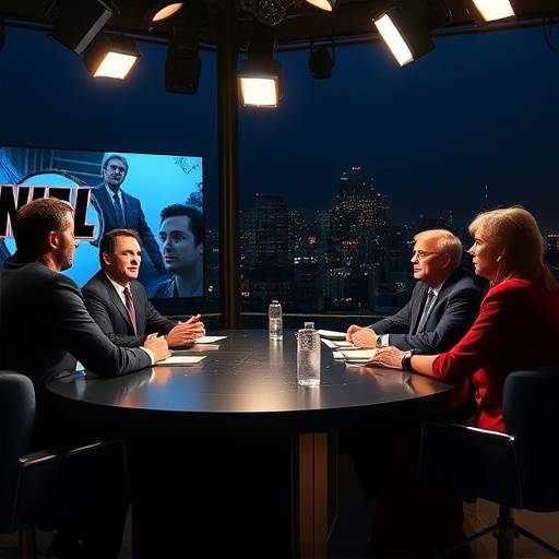 Imagen de 'El Debate de la Noche', con varios analistas discutiendo temas de actualidad.
